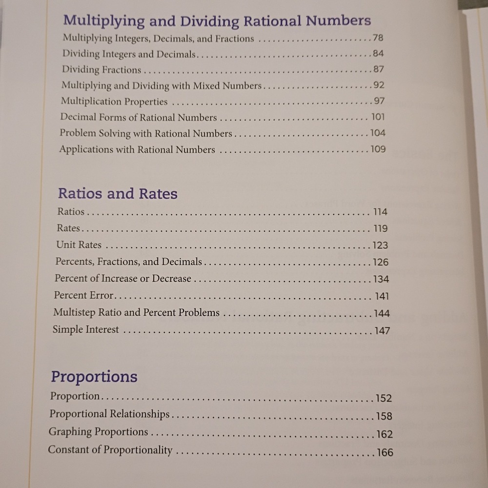 MATH 7 A REFERENCE GUIDE K12 Summit Curriculum Hardcover Homeschool Charter EUC - Picture 4 of 7